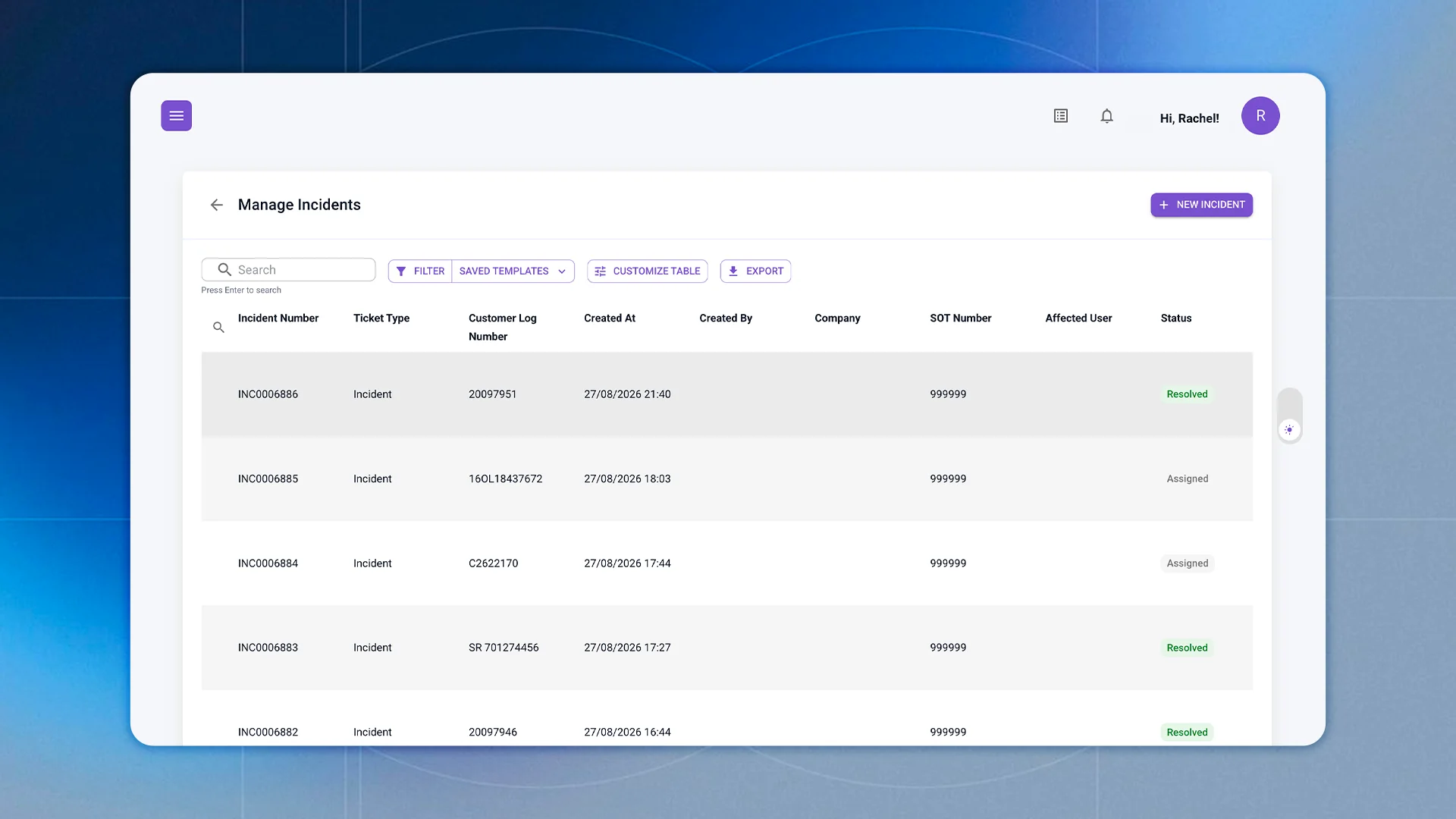 SmartDesk work order and field service support